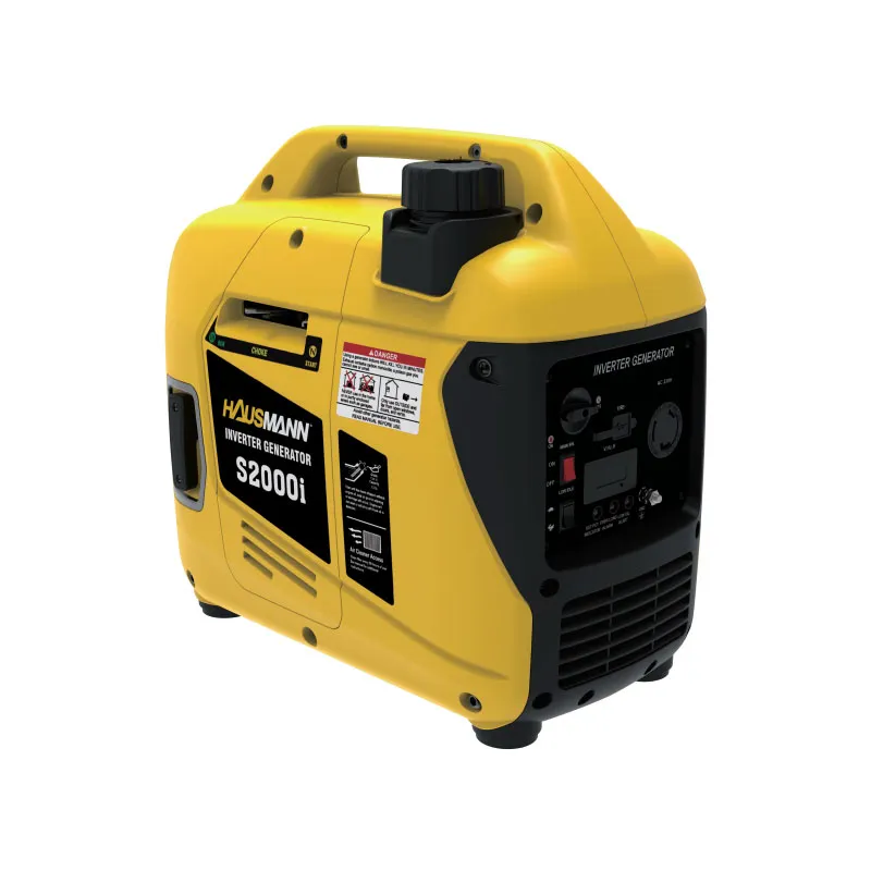 HAUSMANN GENERATOR IGHS0224-SC1400I YELLOW ANTI FIRE PLASTIC AND METAL 60CC 1.3KW GASOLINE INVERTER